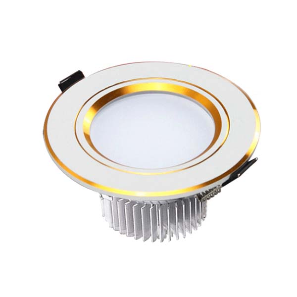 Đèn âm trần led downlight đế vàng