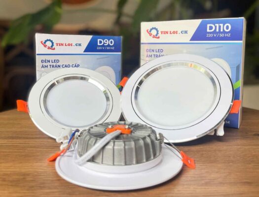 Đèn âm trần cho phòng khách nhỏ